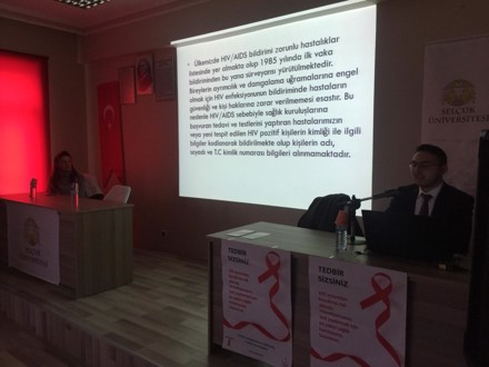 OKULUMUZDA BOZKIR TOPLUM SAĞLIĞI MERKEZİ HIV AİDS KONULU SEMİNER YAPTI